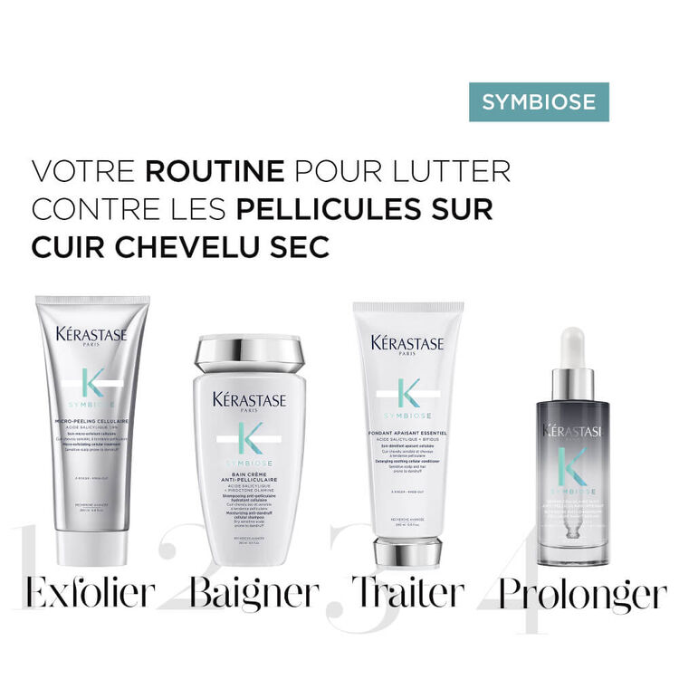 Quatuor Symbiose anti-pelliculaire cuir chevelu sec et sensible